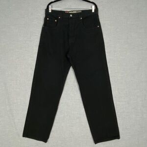 Request Jeans Black 100% Cotton Sz 34 Vintage Collection High Rise Straight Leg
